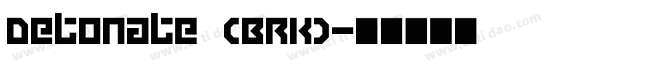 Detonate (BRK)字体转换